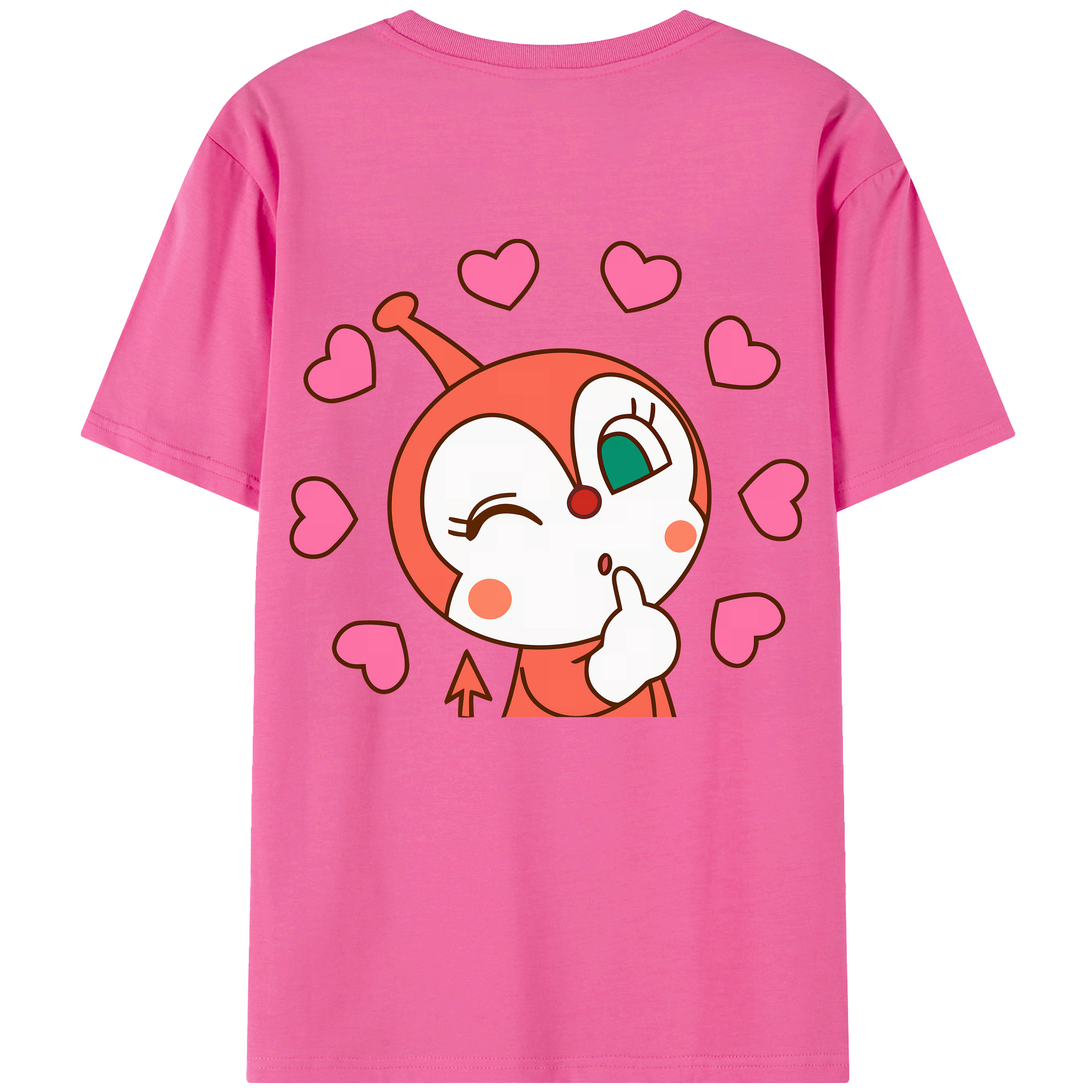 （画像用） アンパンマン Anpanman レディース半袖Tシャツ(バックプリント)